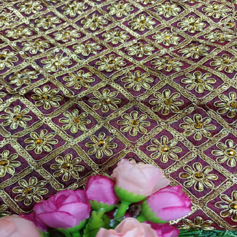     Navy_Medium_Violet_Embroidery_Blouse