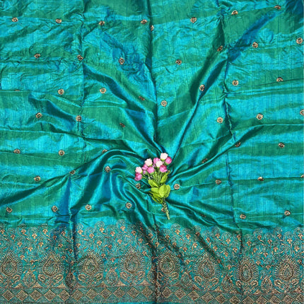 Pasa_Green_Shaded_Work_Blouse