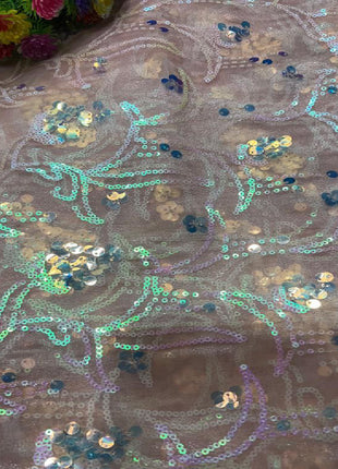 Pink_Shaded_Organsza_Sequence_Blouse