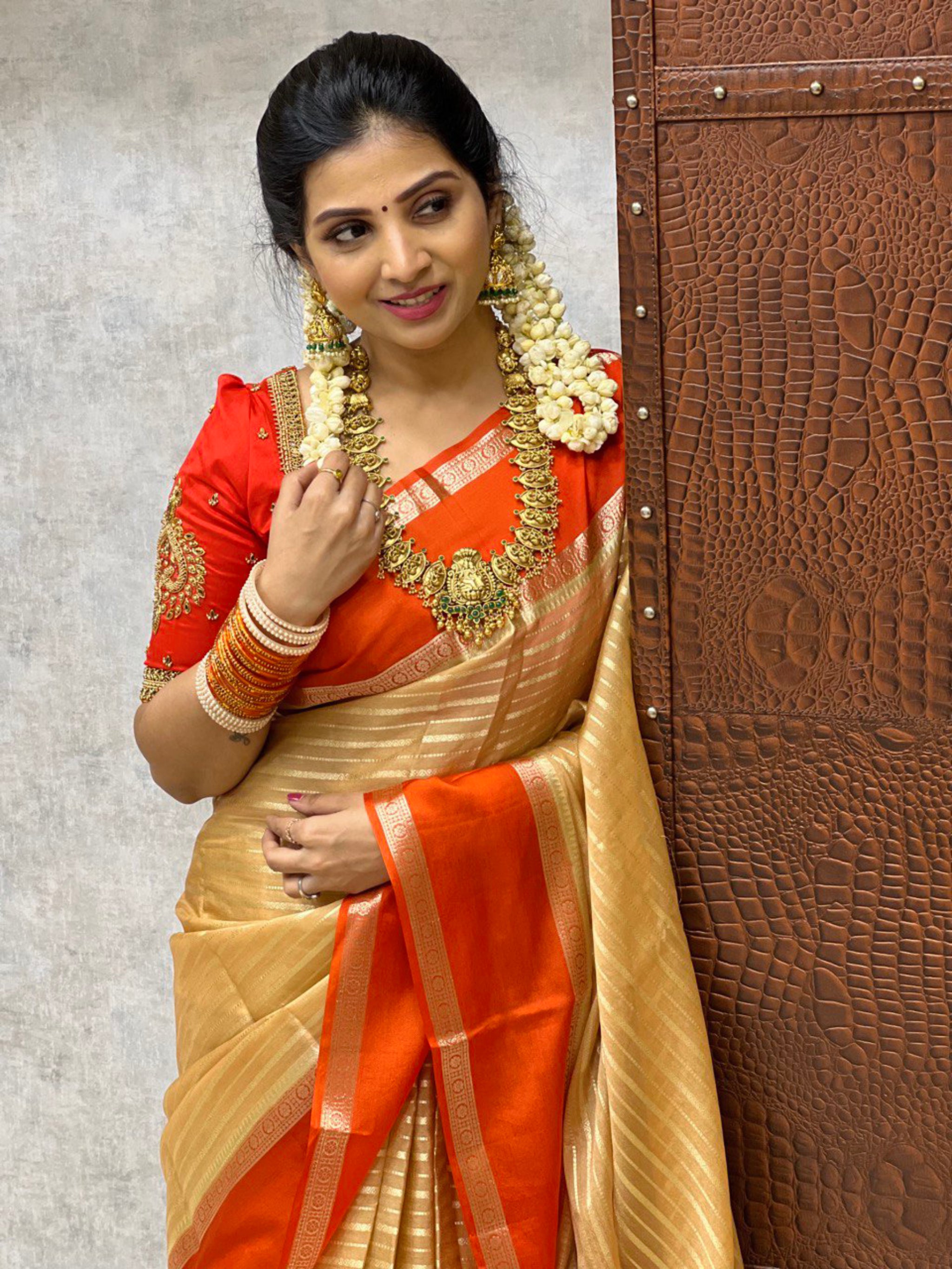 N@ñdhû keerthy on Twitter | Saree jewellery, Designer saree blouse  patterns, Saree designs party wear