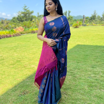 Border Less Kanchi Silk