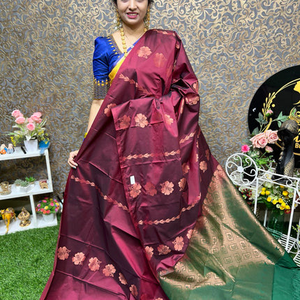 Border Less Kanchi Silk