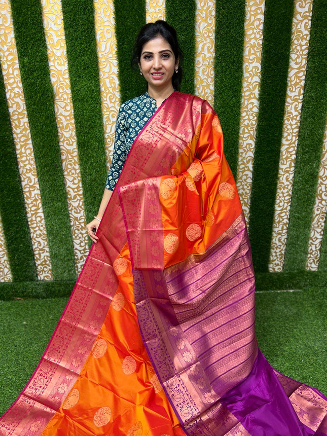 Long Border Kanchi Silk