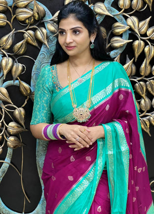 Retta Patta Border Silk