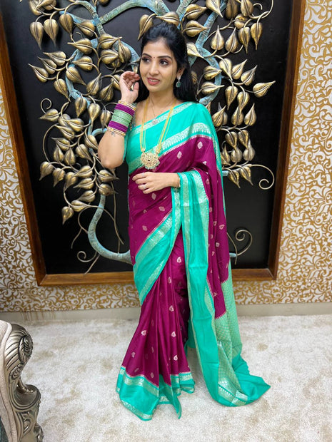 Retta Patta Border Silk