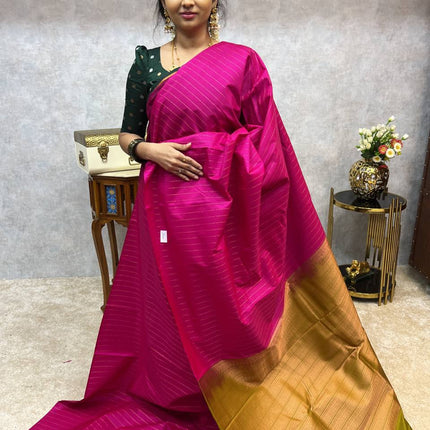 Border Less Kanchi Silk