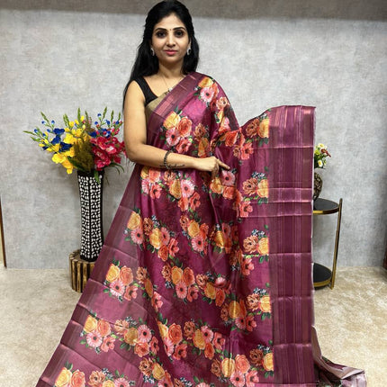 Semi Gadwal Silk Saree