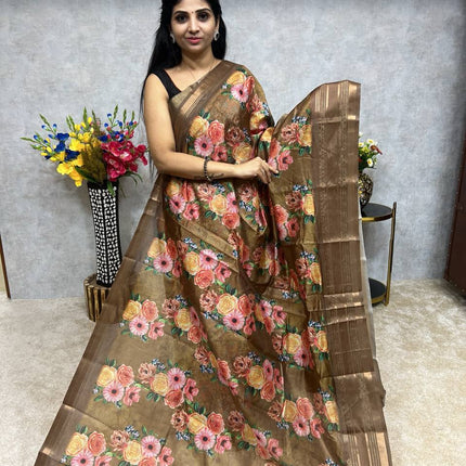 Semi Gadwal Silk Saree