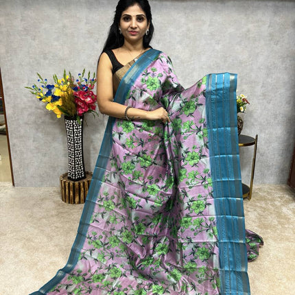 Semi Gadwal Silk Saree