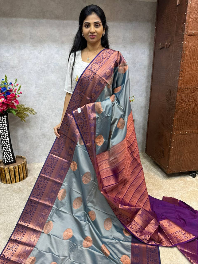 Long Border Kanchi Silk