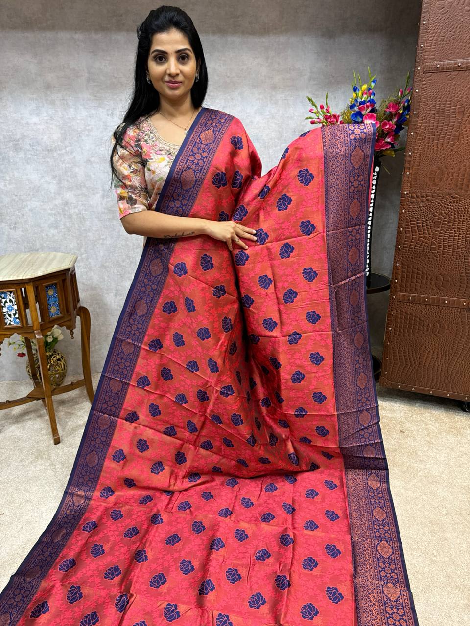 Semi Kanchipuram Silk – Lakshmi Boutique