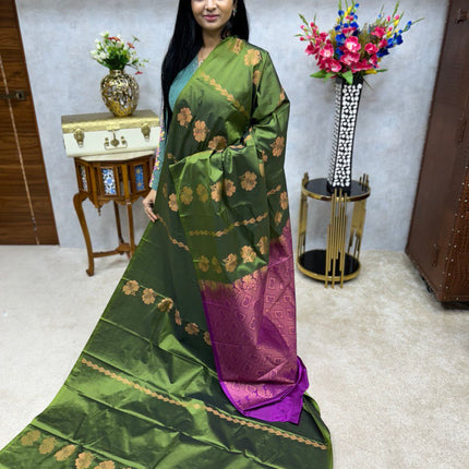 Border Less Kanchi Silk