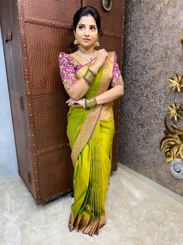 Premium Kanchi Gold Zari