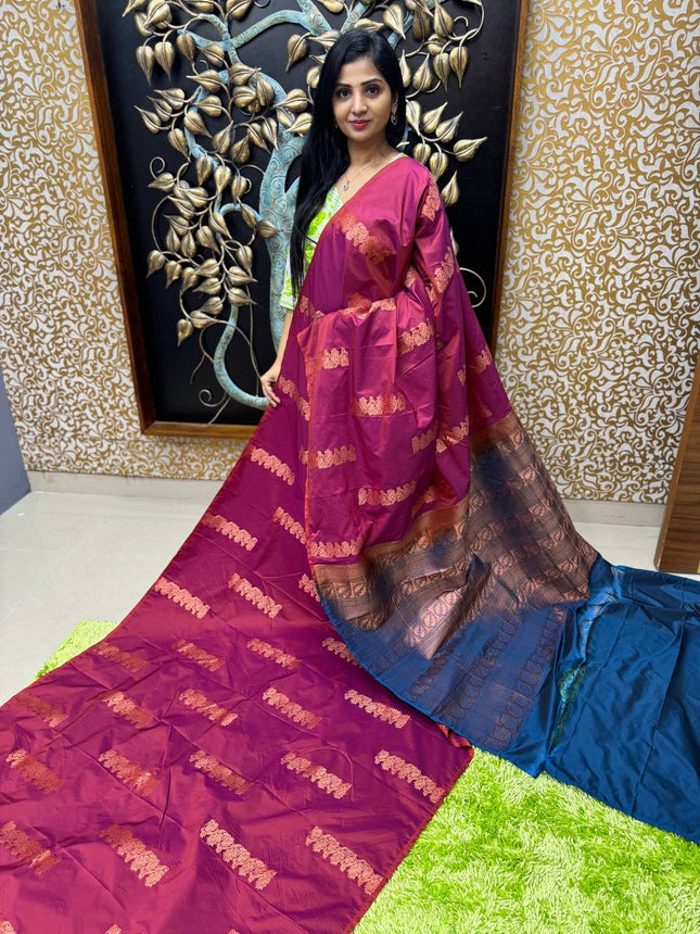 Border Less Kanchi Silk