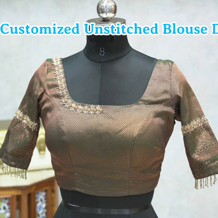 Aari Work Blouse (Customized Unstitched Blouse)