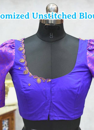 Aari Work Blouse (Customized Unstitched Blouse)