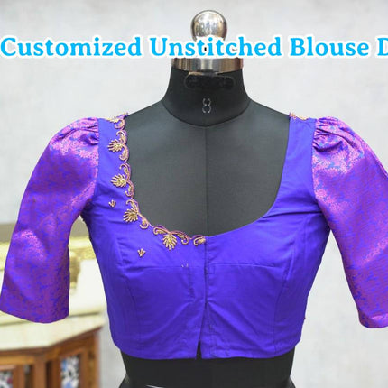 Aari Work Blouse (Customized Unstitched Blouse)