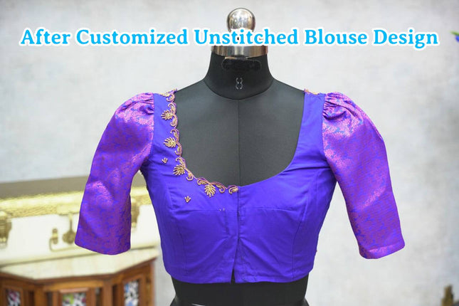 Aari Work Blouse (Customized Unstitched Blouse)