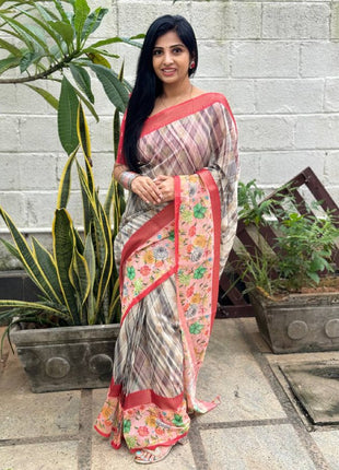 Semi Raw Silk Sarees