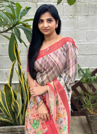 Semi Raw Silk Sarees
