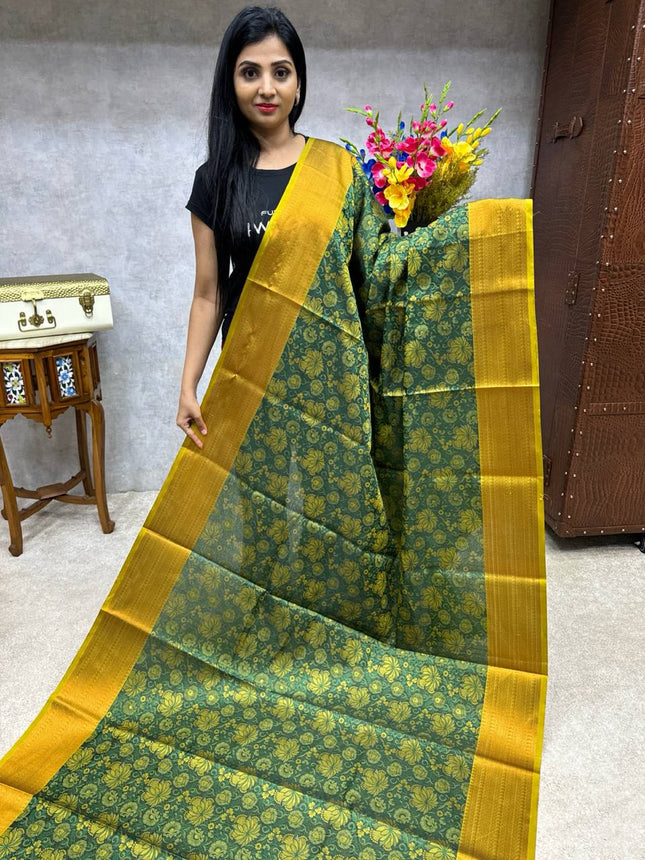 Semi Raw Silk Sarees