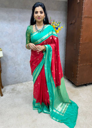 Retta Patta Border Silk