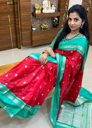 Retta Patta Border Silk