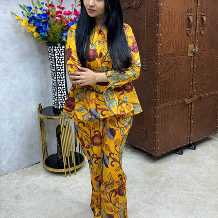 Hand Painted Kalamkari co-ord set