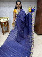 Tussar Silk with Cut work Embroidery