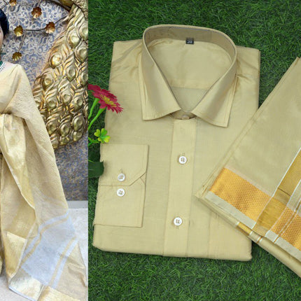 Couple Combo Collection ( Shirt + Dhoti + Saree)