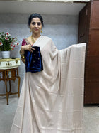 Saree Blouse Combo (Designer Saree With Velvet Blouse)
