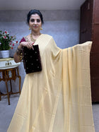 Saree Blouse Combo (Designer Saree With Velvet Blouse)