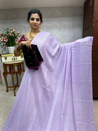 Saree Blouse Combo (Designer Saree With Velvet Blouse)