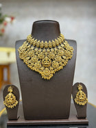 Matte Finish Lakshmi Nagas Choker Set - Temple Jewellery