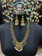 Antique Centre Lakshmi Pendant Long Haram Set