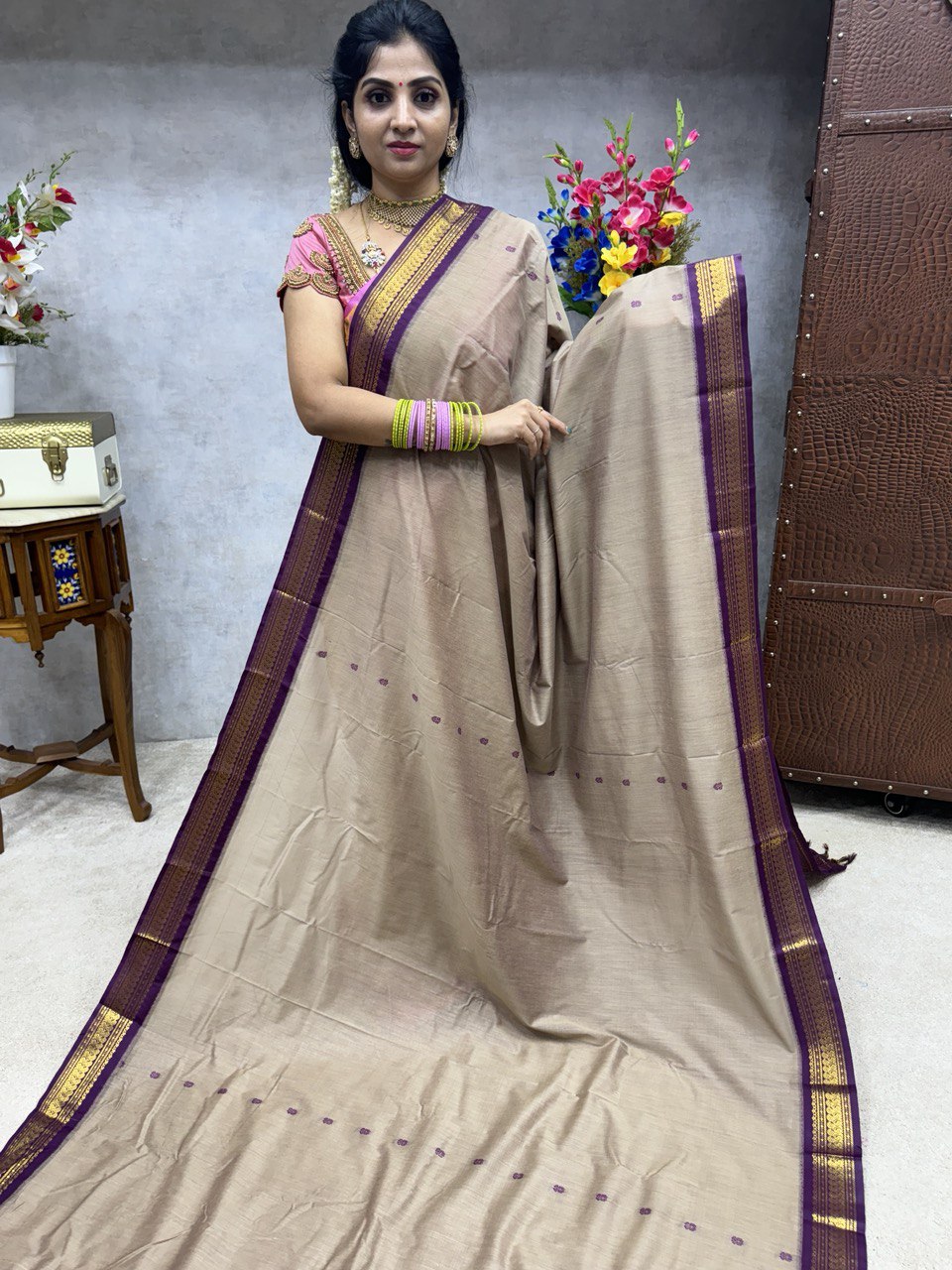 Kalyani Cotton Saree, Women's Fashion, Dresses & Sets, Traditional