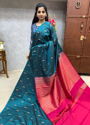 Border Less Kanchi Silk