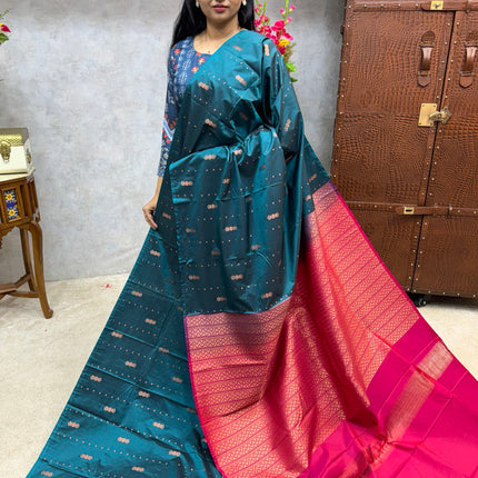 Border Less Kanchi Silk