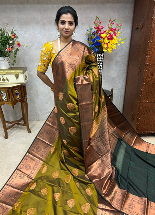 Long Border Kanchi Silk