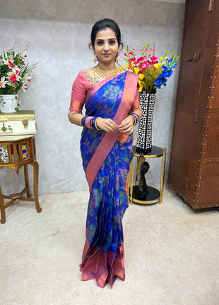 Semi Raw Silk Sarees