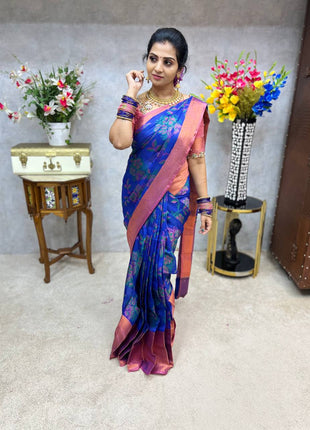 Semi Raw Silk Sarees