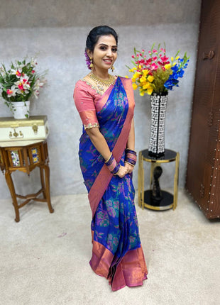 Semi Raw Silk Sarees