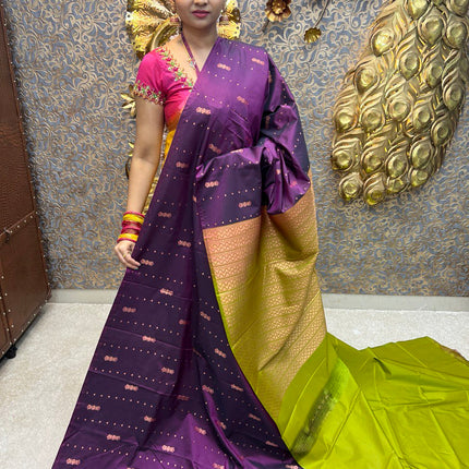 Border Less Kanchi Silk