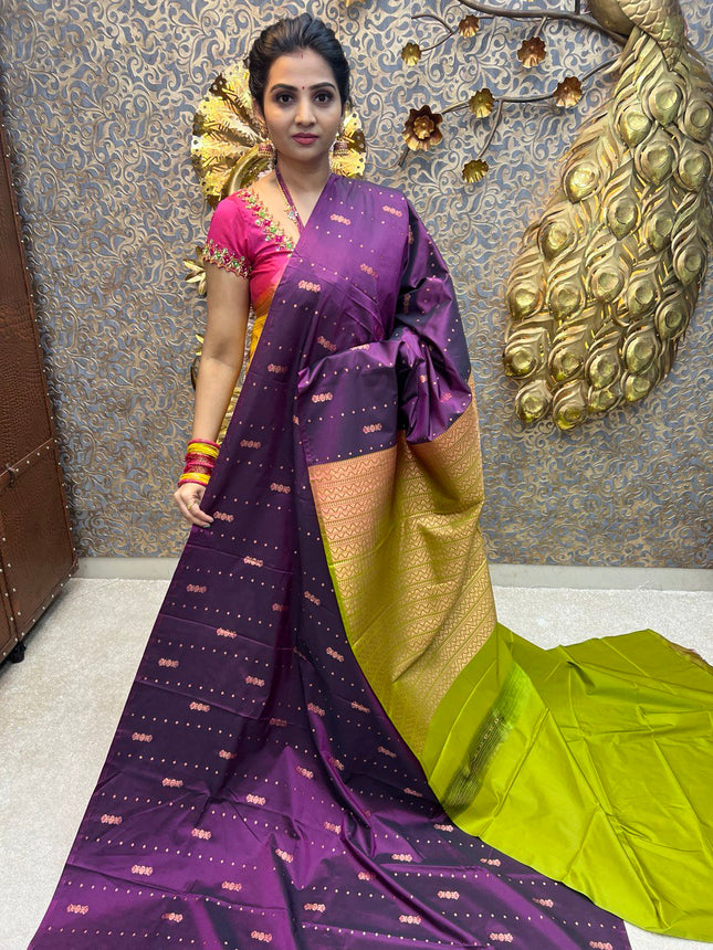 Border Less Kanchi Silk