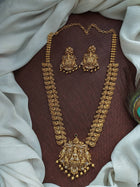 Antique Finish Lakshmi Long Necklace Set