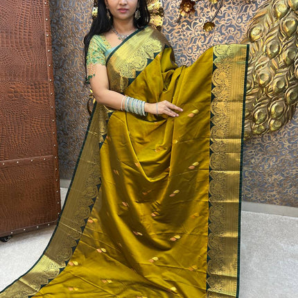 Premium Kanchi Gold Zari