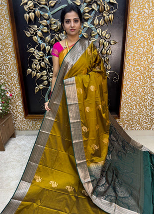 Premium Kanchi Silver Zari