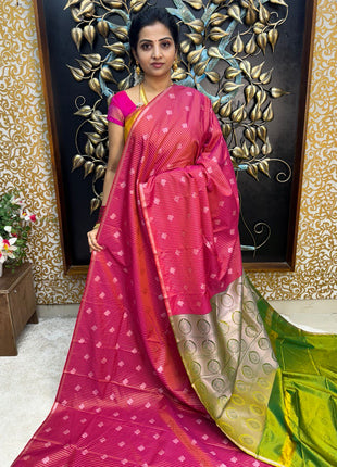 Border Less Vaira Oosi Silver Zari