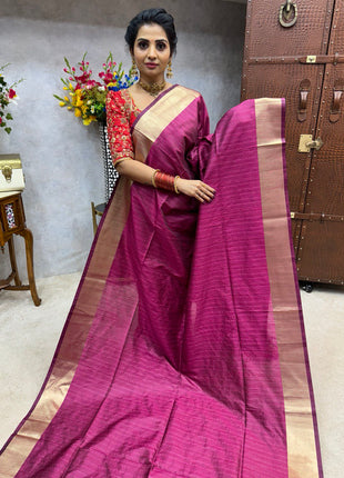 Semi Raw Silk Sarees