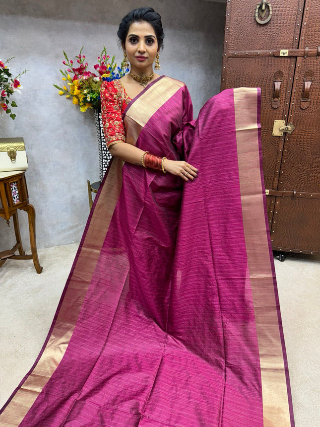 Semi Raw Silk Sarees